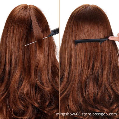 2021 High Quality carbon Comb Custom any Color Hair Dying Brush with stainless steel needle for Salon Designer Hair